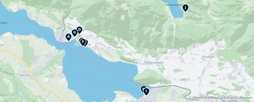 Mapa de St. Wolfgang Essentials