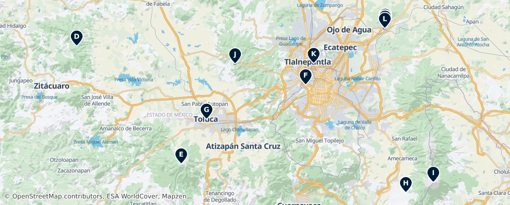 State of Mexico Best Of — Map