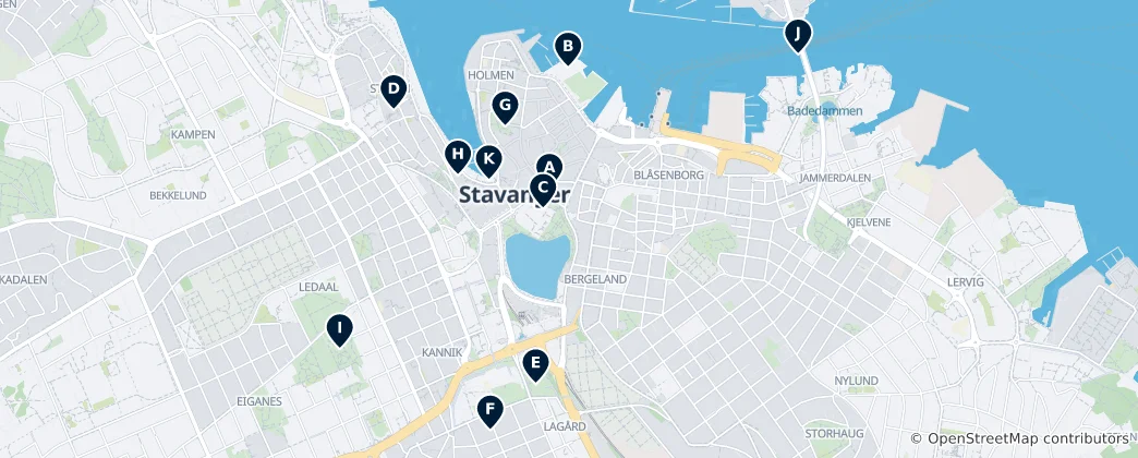Map of Stavanger Essentials