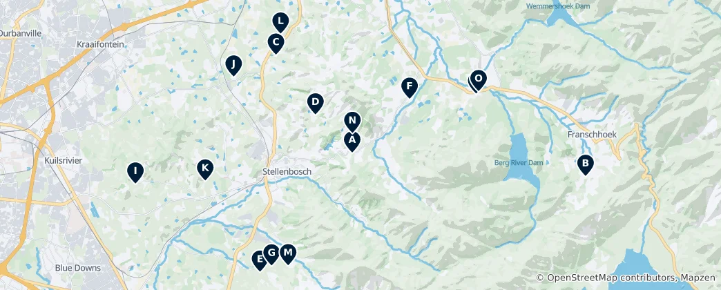 Mappa di Wineries & Wine Tasting