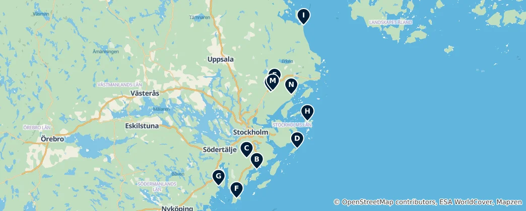 Mapa Scenic Viewpoints and Peaks
