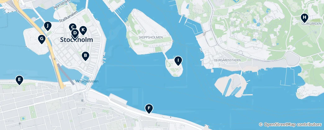 Mapa Stockholm's Absolute Essentials