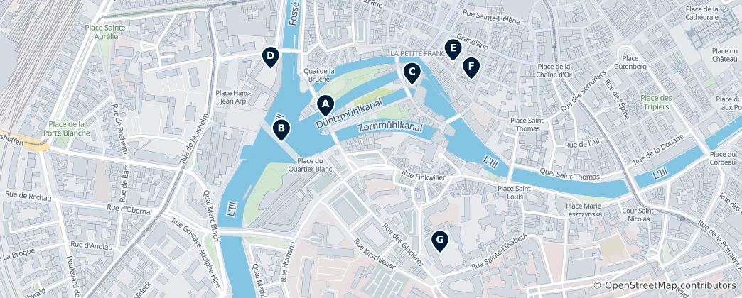 Map of Strasbourg's Regional Heritage