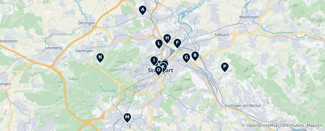 Map of Museums & Galleries
