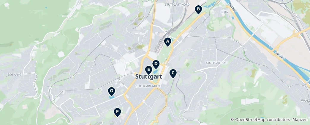 Map of Parks & Fountains