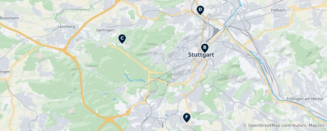 Map of Performing Arts & Theatre