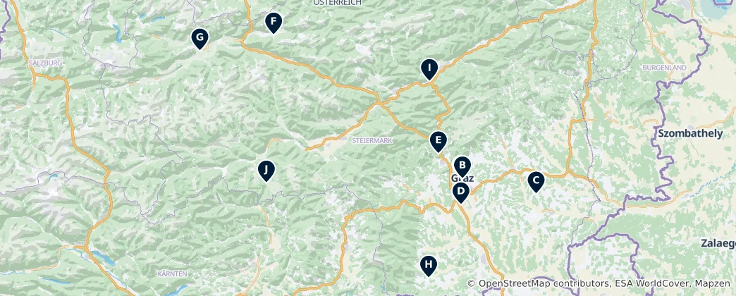Mapa De Graz Museums & Art