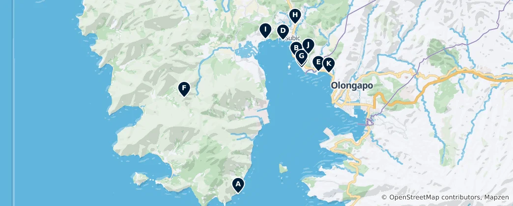 Map of Subic Essentials