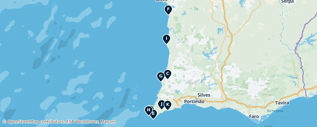 Karte von Historic Coastal Sites