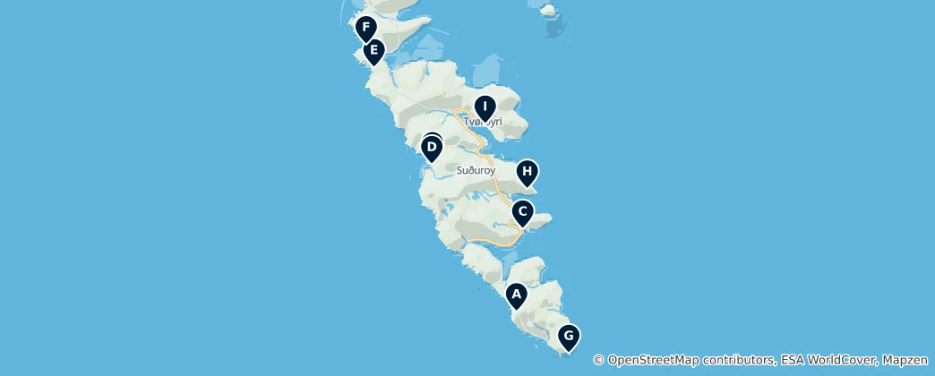 Mapa Suðuroy Essentials