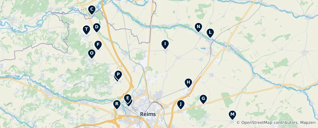 Map of Bourgogne's Essential Treasures