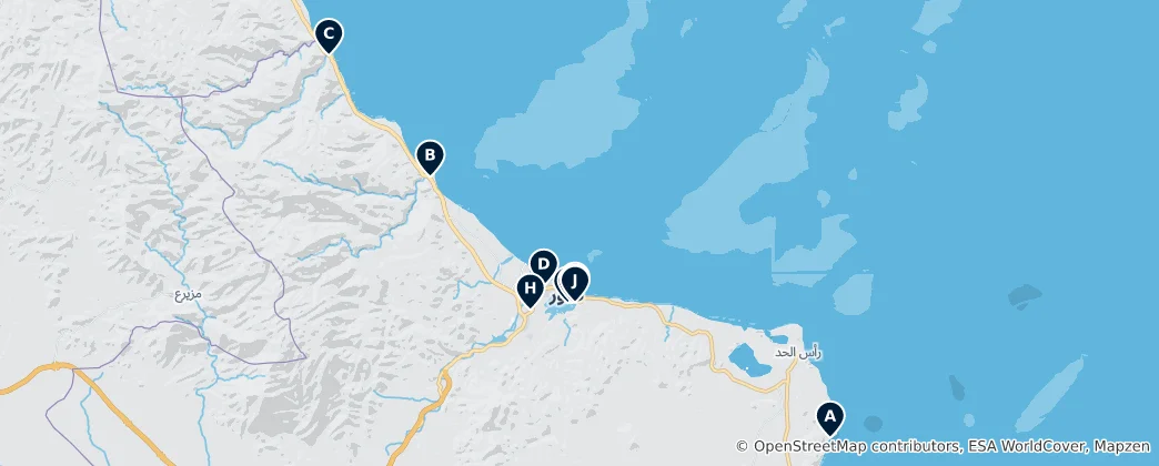 Map of Wilayat Sur Essentials