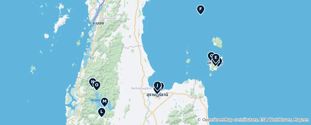 Map of Scenic Viewpoints and Peaks