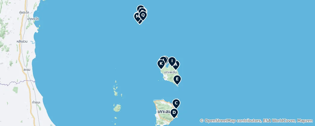 Map of Top Beaches and Bays