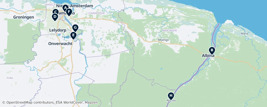 Map of Sacred Sites & Historic Places of Worship