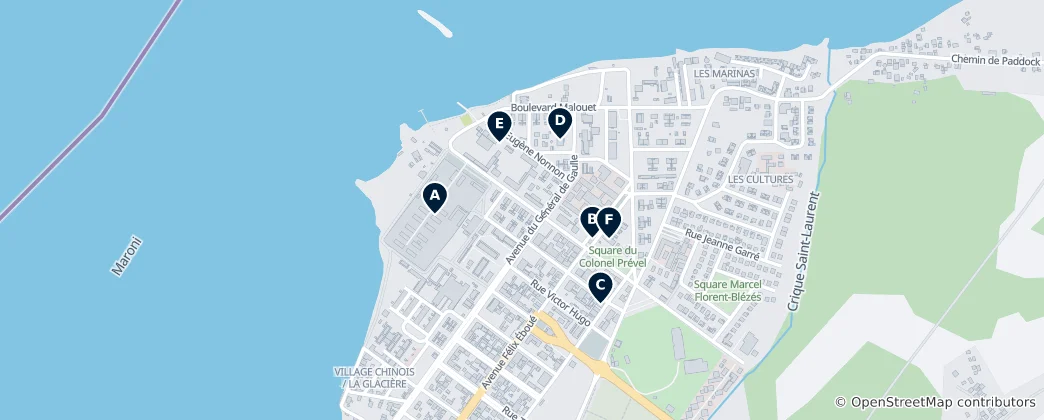 Mapa De Saint-Laurent-du-Maroni Heritage