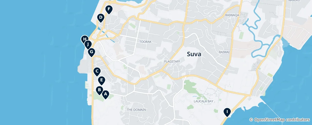 Kaart van Suva Essentials