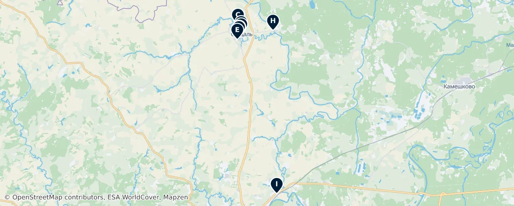 Суздальский район Essentials — 地图