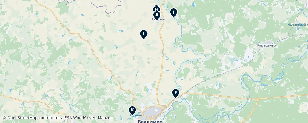 Historic Vladimir-Suzdal — 地图