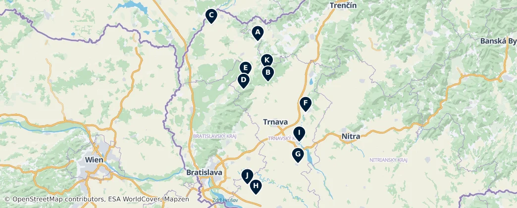 Historic Estates and Ruins — Mapa