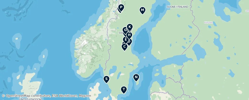 Mapa de Peaks, Vistas & Natural Retreats
