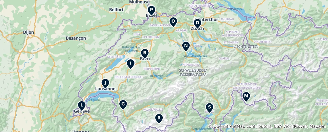 Map of Historic Churches & Monasteries
