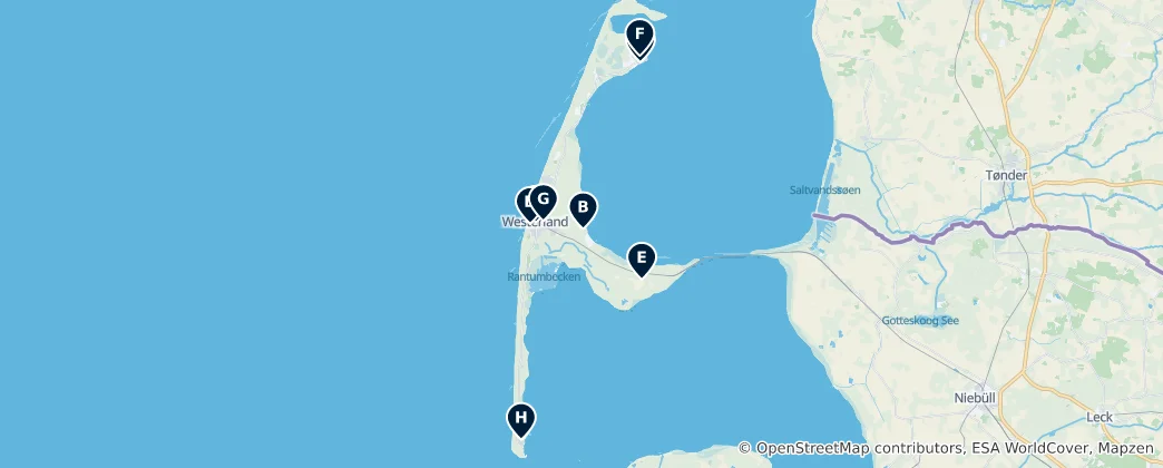 Map of Sylt's Historic Churches