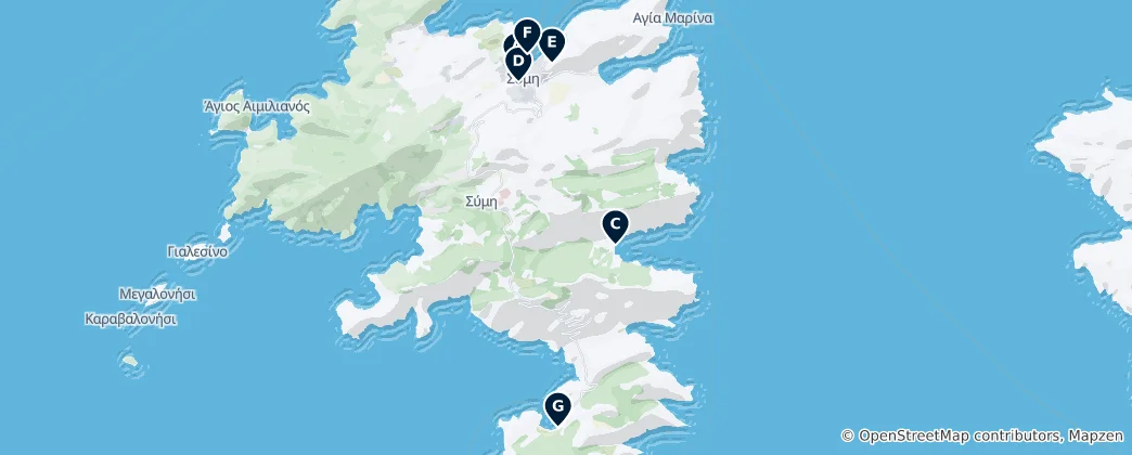 Map of Symi Essentials
