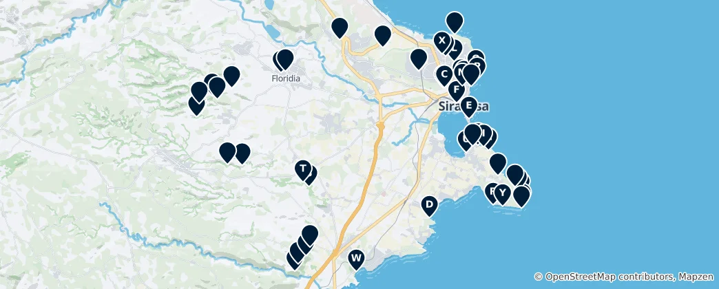 Mappa di Sicily's Natural Wonders