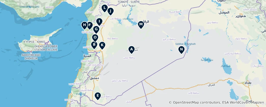 Map of Syria Essentials
