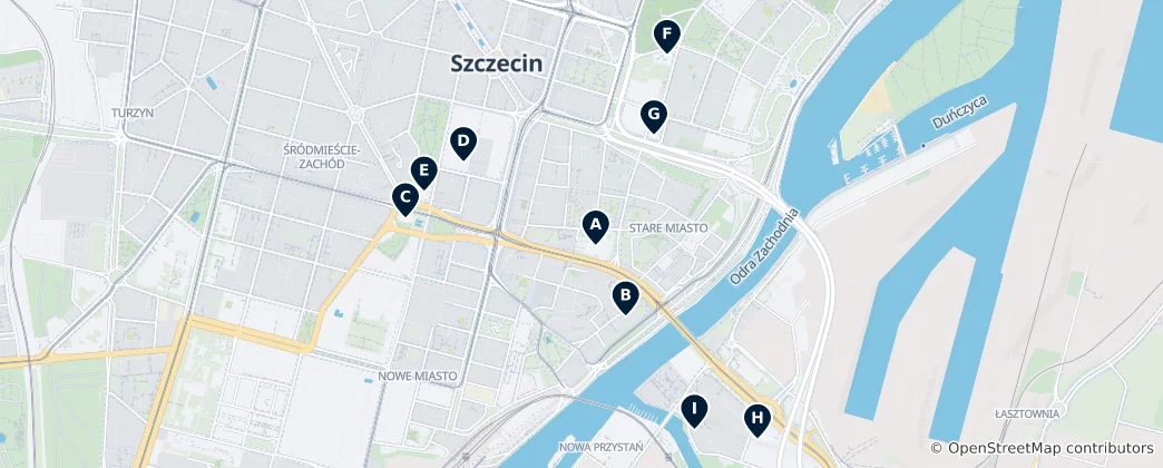 Karte von Churches and Religious Sites