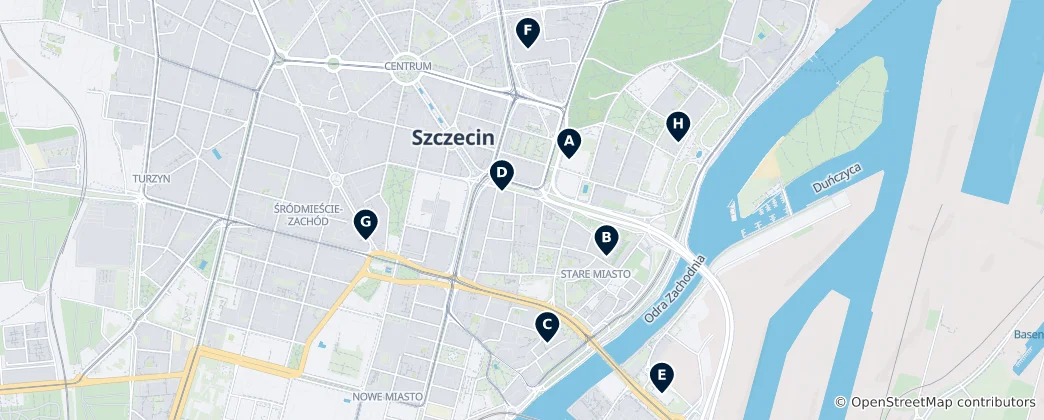 Mappa di Theatres and Art Centers