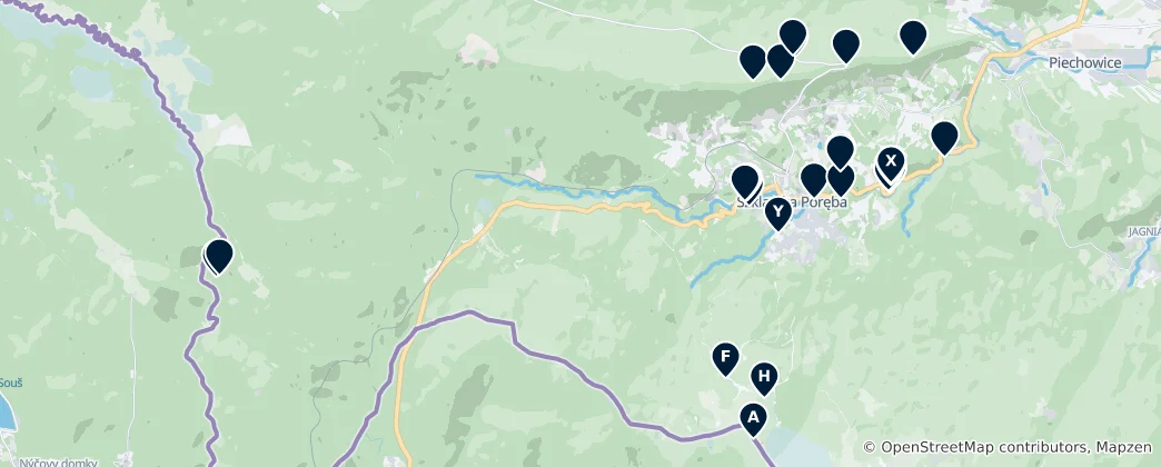 Mappa di Rock Climbing Gems