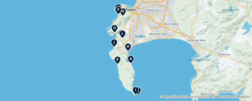 Kaart van Coastal Wonders and Beaches