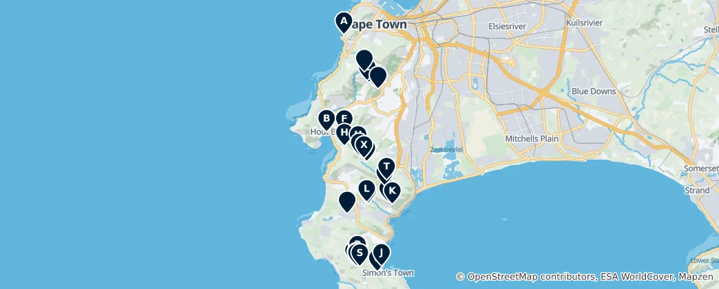 Map of Outdoor Adventure Hotspots