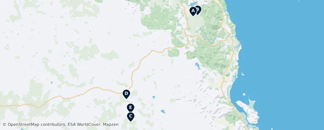 Peaks & Nature Spots — 地图