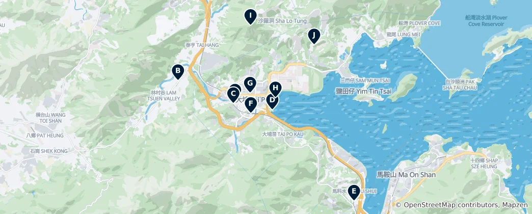 Mappa di Tai Po Essentials