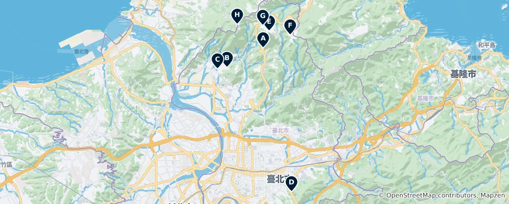 Map of Scenic Views and Nature