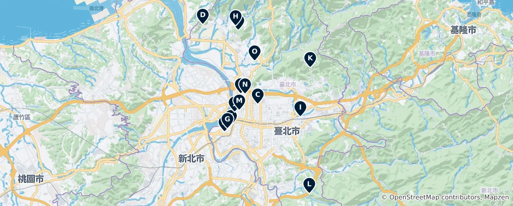 Mappa di Temples & Religious Sites