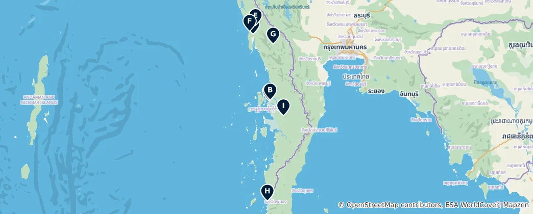 Mappa di Tanitharyi Essentials