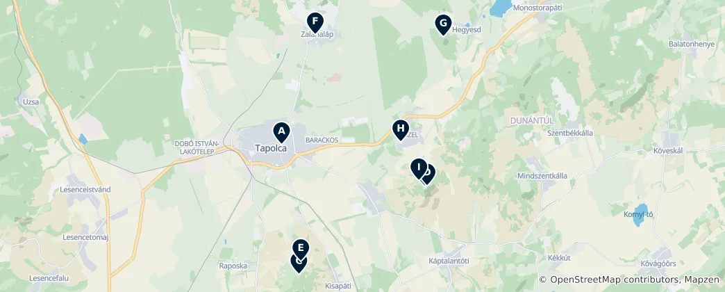 Mapa De Tapolca Essentials