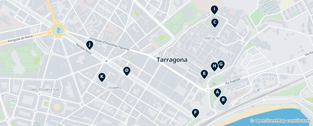 Mapa Tarragona Essentials