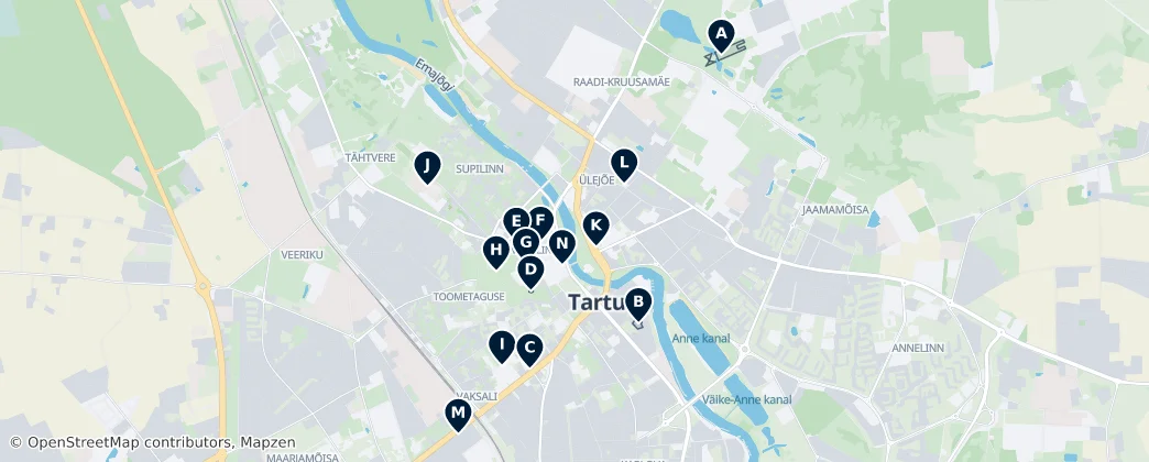 Tartu Museums — Karte