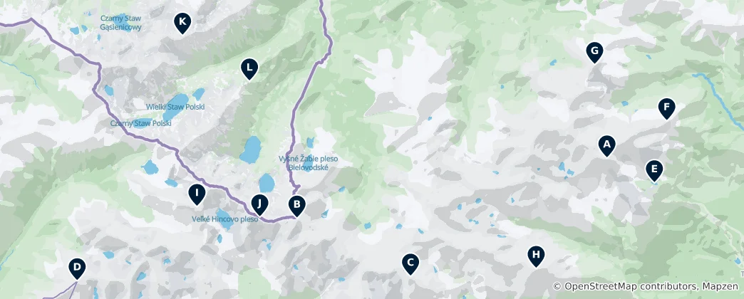 Mappa di Majestic Mountain Peaks
