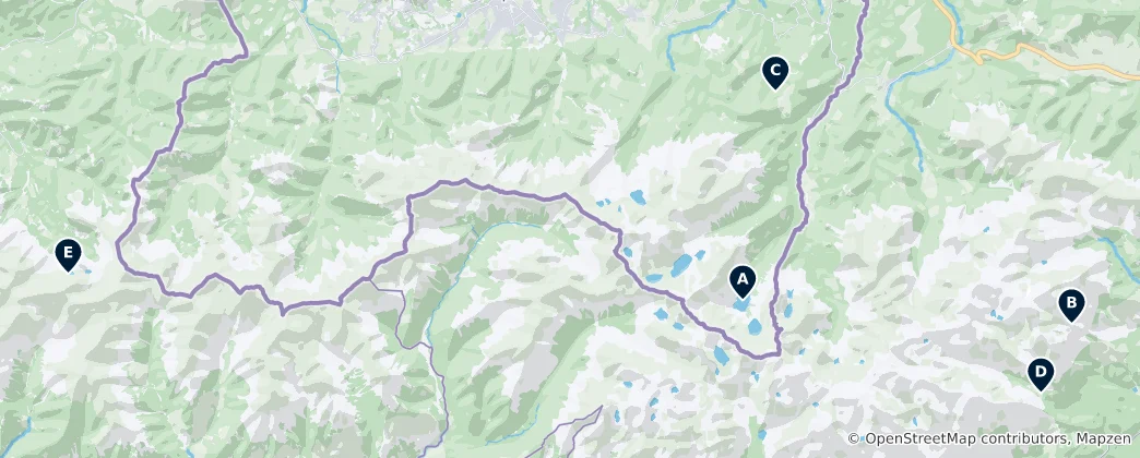 Mapa Tatra's Hidden Gems