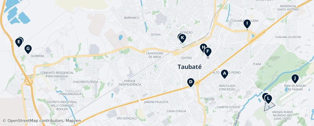 Taubaté Essentials — Kaart
