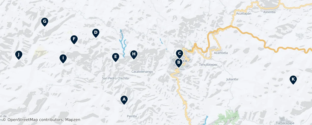 Map of Outdoor Adventures