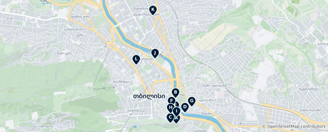 Карта Суть Тбилиси