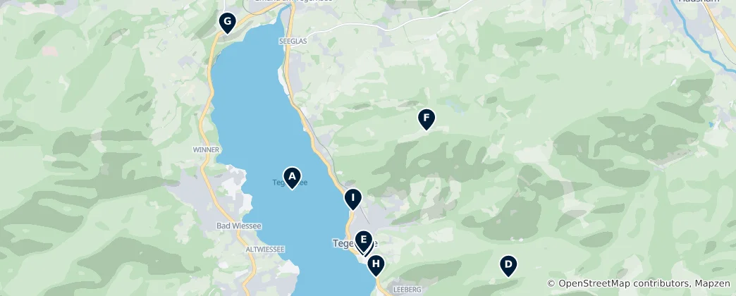 Карта Tegernsee Essentials