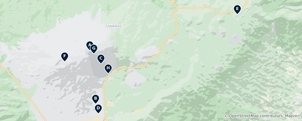 Mapa Teide National Park's Absolute Essentials